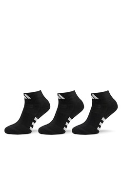 Zestaw 3 par niskich skarpet unisex adidas Performance Cushioned Mid-Cut Socks 3 Pairs IC9519 Czarny ze sklepu eobuwie.pl w kategorii Skarpetki damskie - zdjęcie 172402149
