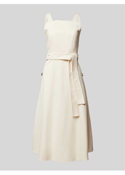 Sukienka o długości do kolan z wiązanym paskiem model ‘AFFARI’ ze sklepu Peek&Cloppenburg  w kategorii Sukienki - zdjęcie 172403076
