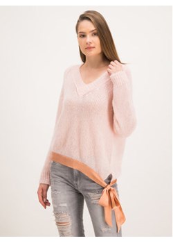TWINSET Sweter 192TT3273 Różowy Regular Fit ze sklepu MODIVO w kategorii Swetry damskie - zdjęcie 172403248