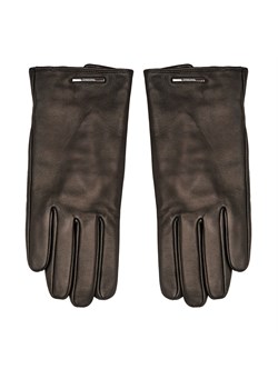 Rękawiczki Męskie Calvin Klein Modern Bar Leather Gloves K50K511017 Ck Black BAX ze sklepu eobuwie.pl w kategorii Rękawiczki męskie - zdjęcie 172403766