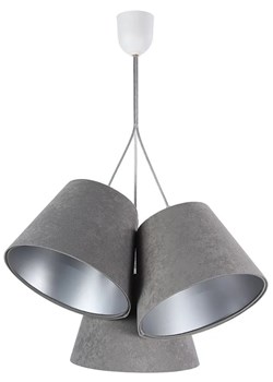 Szaro-srebrna lampa wisząca stożki - EXX68-Botina ze sklepu Edinos.pl w kategorii Lampy wiszące - zdjęcie 172403929