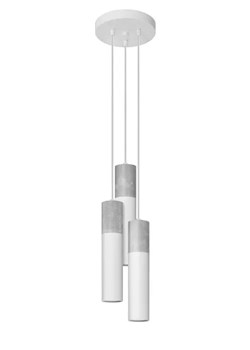Biała lampa wisząca tuba w stylu loft - S756-Borgis ze sklepu Edinos.pl w kategorii Lampy wiszące - zdjęcie 172404089
