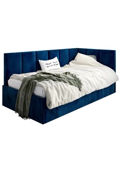 Granatowe Tapicerowane Łóżko Sofa 120X200 B9-W93 ze sklepu Edinos.pl w kategorii Łóżka dziecięce - zdjęcie 172404236