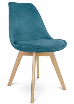Skandynawskie krzesło kuchenne morskie - Umos ze sklepu Edinos.pl w kategorii Krzesła - zdjęcie 172404367