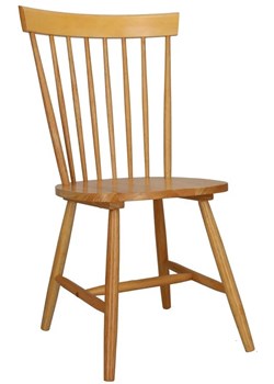 Drewniane krzesło vintage do stołu - Flos ze sklepu Edinos.pl w kategorii Krzesła - zdjęcie 172404465