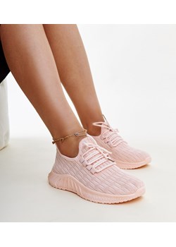 Różowe materiałowe sneakersy Milena ze sklepu gemre w kategorii Buty sportowe damskie - zdjęcie 172404936