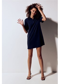 H & M - Sukienka z bawełnianej piki - Niebieski ze sklepu H&M w kategorii Sukienki - zdjęcie 172405229