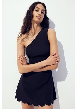 H & M - Sukienka z falistym brzegiem - Czarny ze sklepu H&M w kategorii Sukienki - zdjęcie 172405249