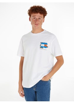 TOMMY JEANS Koszulka w kolorze białym ze sklepu Limango Polska w kategorii T-shirty męskie - zdjęcie 172405839
