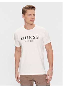 Guess T-Shirt U4RI22 K6YW0 Biały Regular Fit ze sklepu MODIVO w kategorii T-shirty męskie - zdjęcie 172406288