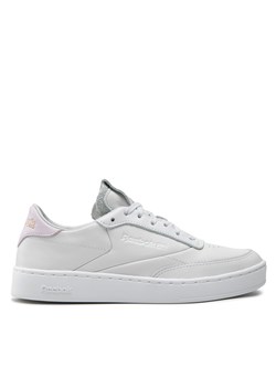 Sneakersy Reebok Club C Clean GX3692 Szary ze sklepu eobuwie.pl w kategorii Buty sportowe damskie - zdjęcie 172406856