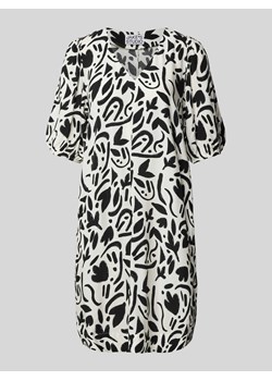 Sukienka o długości do kolan z wiskozy ze wzorem na całej powierzchni ze sklepu Peek&Cloppenburg  w kategorii Sukienki - zdjęcie 172407178
