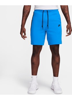 Spodenki męskie Nike Sportswear Tech Fleece - Niebieski ze sklepu Nike poland w kategorii Spodenki męskie - zdjęcie 172407308