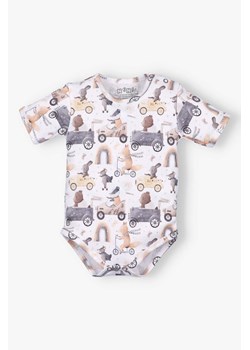 Body niemowlęce CUTE CARS z bawełny organicznej ze sklepu 5.10.15 w kategorii Odzież dla niemowląt - zdjęcie 172409566