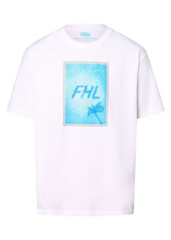 Finshley & Harding London Koszulka męska Mężczyźni Bawełna biały nadruk ze sklepu vangraaf w kategorii T-shirty męskie - zdjęcie 172409709