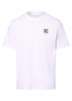 Jack & Jones Koszulka męska - JCOPrjct Mężczyźni Bawełna biały nadruk ze sklepu vangraaf w kategorii T-shirty męskie - zdjęcie 172409729
