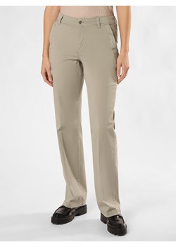 MAC Spodnie - Nora Cotton Kobiety Bouclé trzcinowy jednolity ze sklepu vangraaf w kategorii Spodnie damskie - zdjęcie 172409826
