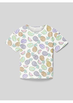 T-shirt z nadrukiem z motywem na całej powierzchni ze sklepu Peek&Cloppenburg  w kategorii Bluzki dziewczęce - zdjęcie 172410096