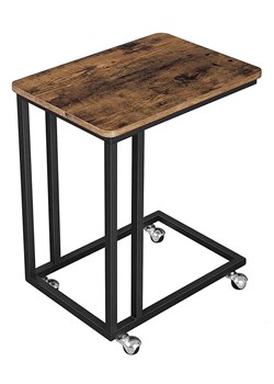 Industrialny mobilny stolik pomocniczy, biurko na kółkach - Aser ze sklepu Edinos.pl w kategorii Stoliki kawowe - zdjęcie 172411058