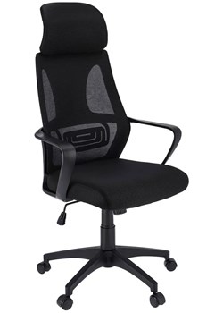 Czarne nowoczesne krzesło obrotowe - Uris ze sklepu Edinos.pl w kategorii Krzesła do biurka - zdjęcie 172411278