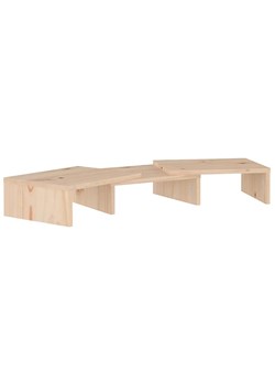 Regulowana półka na biurko z drewna sosnowego - Velpul ze sklepu Edinos.pl w kategorii Meble biurowe - zdjęcie 172411415