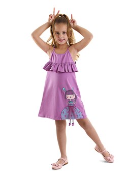 Denokids Sukienka w kolorze fioletowym ze sklepu Limango Polska w kategorii Sukienki dziewczęce - zdjęcie 172412616