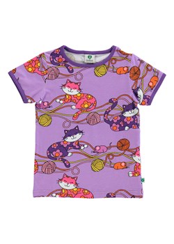 Småfolk Koszulka w kolorze fioletowym ze wzorem ze sklepu Limango Polska w kategorii Bluzki dziewczęce - zdjęcie 172413637