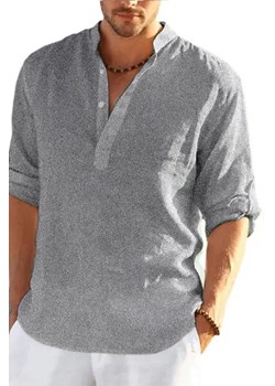 Koszula RENFILDO GREY ze sklepu Ivet Shop w kategorii Koszule męskie - zdjęcie 172414258