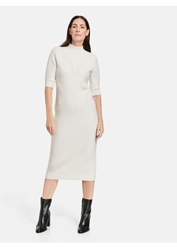 TAIFUN Sukienka dzianinowa w kolorze białym ze sklepu Limango Polska w kategorii Sukienki - zdjęcie 172415247