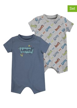 Levi&apos;s Kids Rampersy (2 szt.) w kolorze niebiesko-szarym ze sklepu Limango Polska w kategorii Odzież dla niemowląt - zdjęcie 172415366