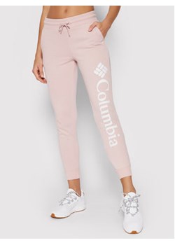 Columbia Spodnie dresowe Logo Fleece 1940094 Różowy Regular Fit ze sklepu MODIVO w kategorii Spodnie damskie - zdjęcie 172415758