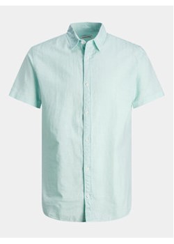 Jack&Jones Koszula Jjelinen 12248592 Zielony Slim Fit ze sklepu MODIVO w kategorii Koszule męskie - zdjęcie 172416028