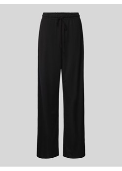Spodnie materiałowe z szeroką nogawką i elastycznym pasem model ‘JANY’ ze sklepu Peek&Cloppenburg  w kategorii Spodnie damskie - zdjęcie 172417146