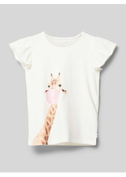 T-shirt z nadrukowanym motywem ze sklepu Peek&Cloppenburg  w kategorii Bluzki dziewczęce - zdjęcie 172417148