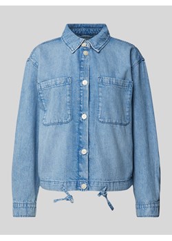Bluzka jeansowa z kieszeniami na piersi ze sklepu Peek&Cloppenburg  w kategorii Koszule damskie - zdjęcie 172417208