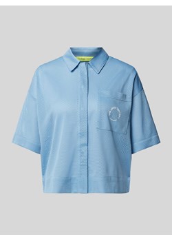 Bluzka koszulowa z nadrukiem z logo model ‘TALLI’ ze sklepu Peek&Cloppenburg  w kategorii Koszule damskie - zdjęcie 172417305
