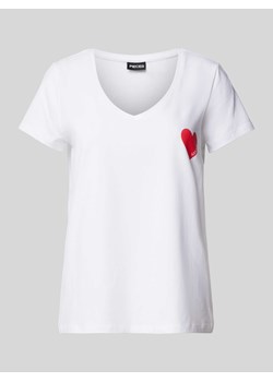 T-shirt z nadrukiem z motywem i napisem ze sklepu Peek&Cloppenburg  w kategorii Bluzki damskie - zdjęcie 172417317