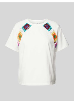 T-shirt z ażurowym wzorem model ‘Bea’ ze sklepu Peek&Cloppenburg  w kategorii Bluzki damskie - zdjęcie 172417329