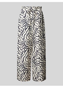 Spodnie materiałowe ze wzorem na całej powierzchni model ‘DOGMA’ ze sklepu Peek&Cloppenburg  w kategorii Spodnie damskie - zdjęcie 172417347