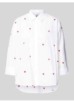 Bluzka z wyhaftowanym motywem na całej powierzchni model ‘NEW LINA GRACE’ ze sklepu Peek&Cloppenburg  w kategorii Koszule damskie - zdjęcie 172417356