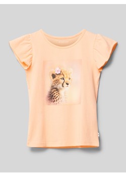 T-shirt z nadrukowanym motywem ze sklepu Peek&Cloppenburg  w kategorii Bluzki dziewczęce - zdjęcie 172417446