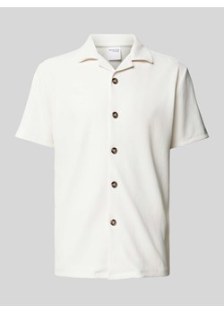 Koszula casualowa o luźnym kroju z efektem prążkowania ze sklepu Peek&Cloppenburg  w kategorii Koszule męskie - zdjęcie 172417567