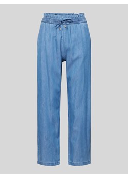 Spodnie z wysokim stanem z imitacji denimu model ‘BEA LIFE’ ze sklepu Peek&Cloppenburg  w kategorii Spodnie damskie - zdjęcie 172417607