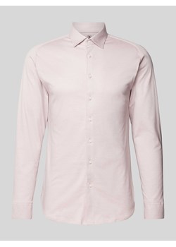 Koszula biznesowa o kroju slim fit z kołnierzykiem typu kent ze sklepu Peek&Cloppenburg  w kategorii Koszule męskie - zdjęcie 172417626