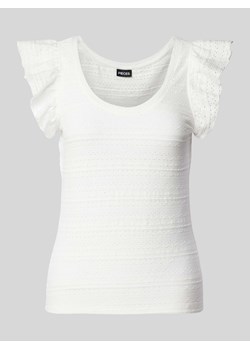 T-shirt z rękawami z falbaną model ‘KELMA’ ze sklepu Peek&Cloppenburg  w kategorii Bluzki damskie - zdjęcie 172417805