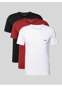 T-shirt z wyhaftowanym logo w zestawie 3 szt. ze sklepu Peek&Cloppenburg  w kategorii T-shirty męskie - zdjęcie 172417887