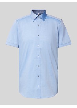 Koszula biznesowa o kroju body fit z kołnierzykiem typu kent ze sklepu Peek&Cloppenburg  w kategorii Koszule męskie - zdjęcie 172417928
