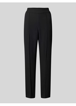 Spodnie materiałowe o kroju regular fit z przyszytym kantem ze sklepu Peek&Cloppenburg  w kategorii Spodnie damskie - zdjęcie 172418178