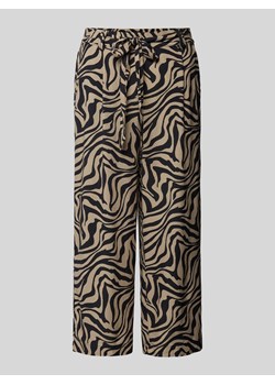 Spodnie materiałowe z szeroką,skróconą nogawką model ‘NOVA LIFE’ ze sklepu Peek&Cloppenburg  w kategorii Spodnie damskie - zdjęcie 172418205