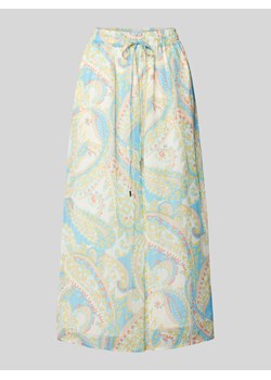 Spodnie materiałowe z szerokimi nogawkami i wzorem paisley ze sklepu Peek&Cloppenburg  w kategorii Spodnie damskie - zdjęcie 172418396
